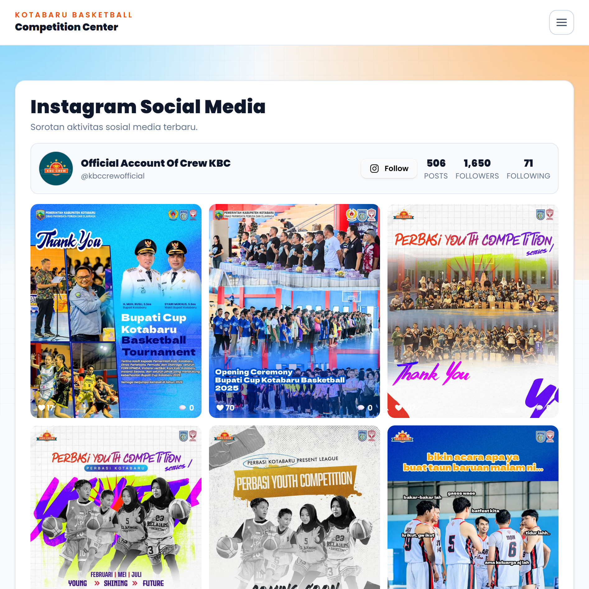 Poster proyek KBC Kotabaru