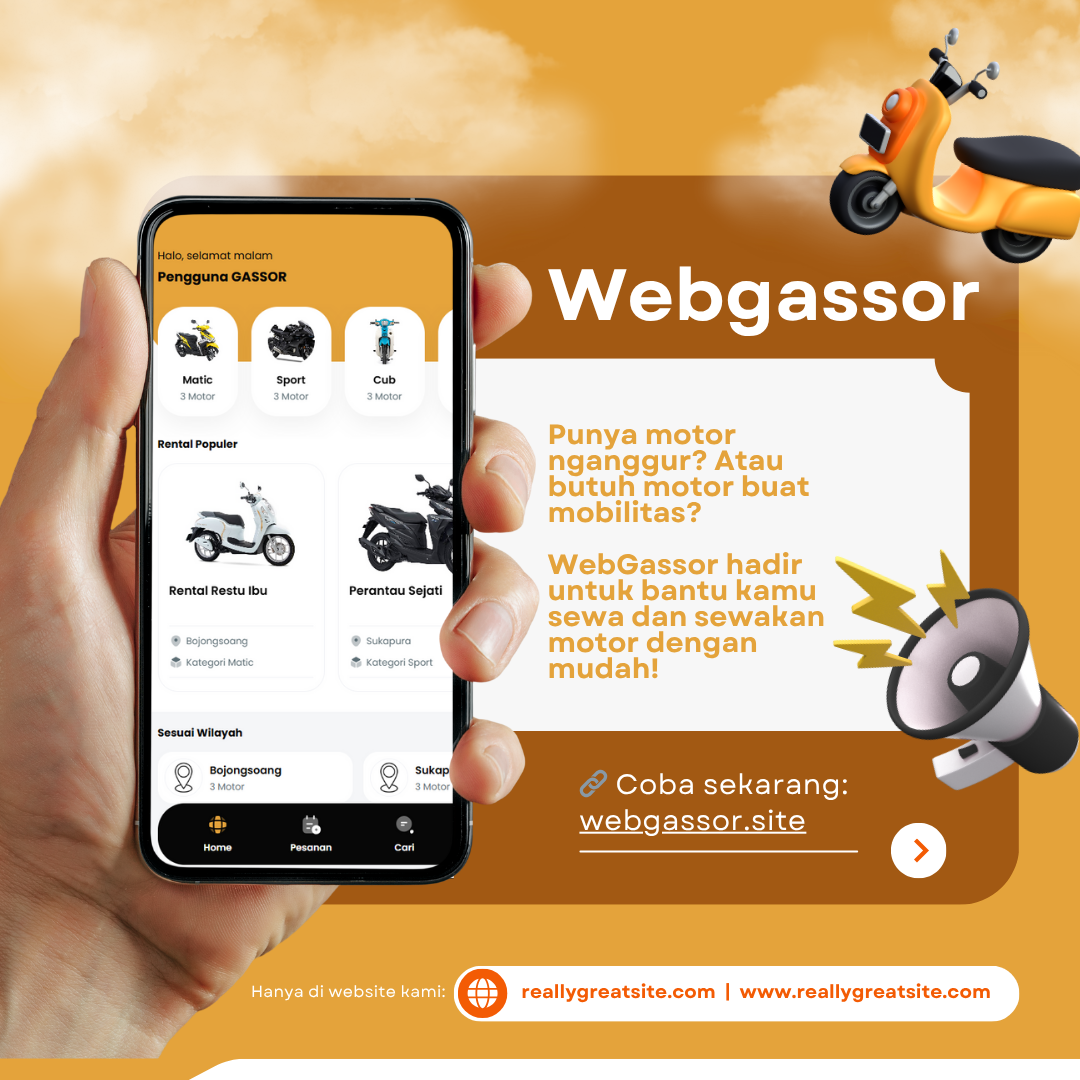 Poster proyek Gassor - Gas Sewa Motor